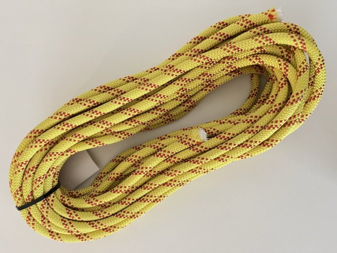 Statické lano - 10,5 mm - 9 až 14 m - Délka: 12 m